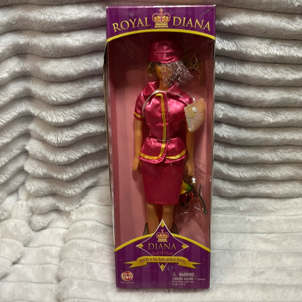 RARE Royal Diana Princess Wales Diana Barbie Doll Way out Toys 40050A